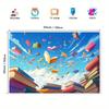 2D plane, 1-piece set, vivid knowledge textbook school party background - suitable for social activities