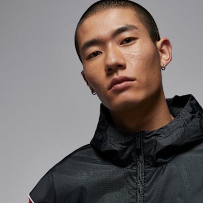 Jordan Jackets Men's Black Hooded Moderate Other