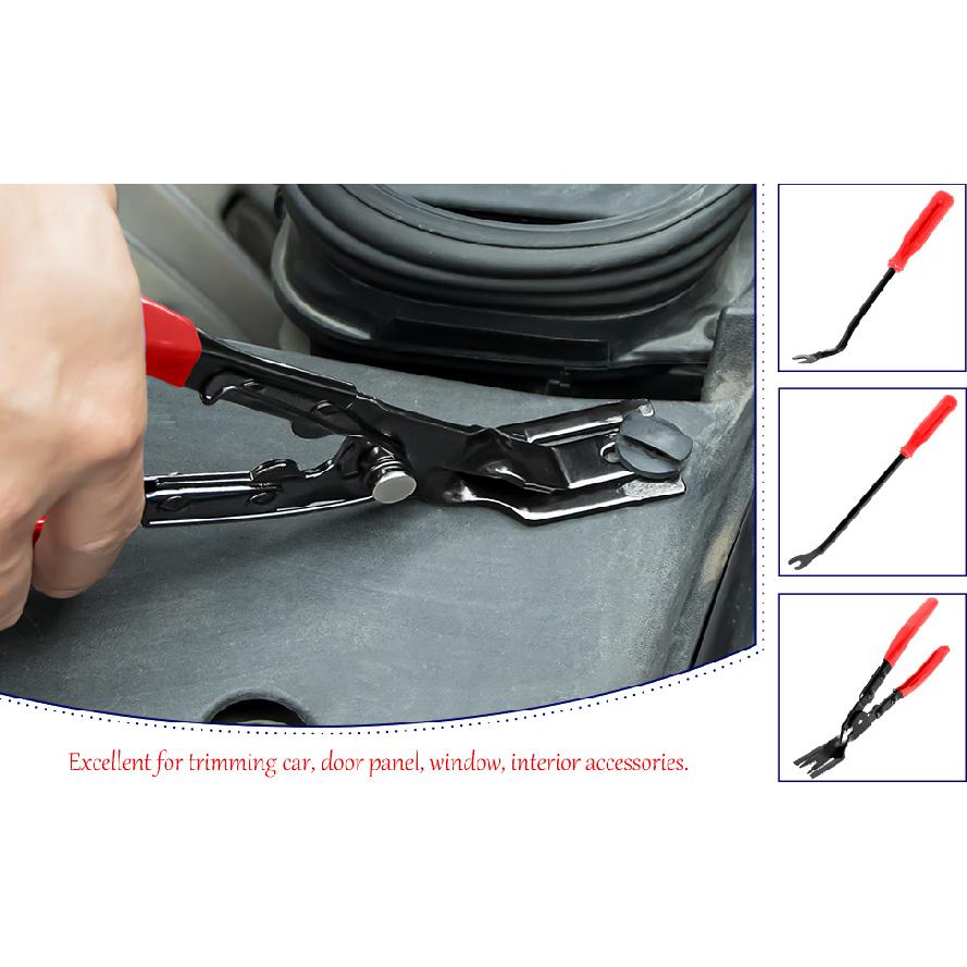 3Pcs Car Trim Removal Tool Kit, Panel Clip Remover Plier for Car Stereo Door Dash Interior