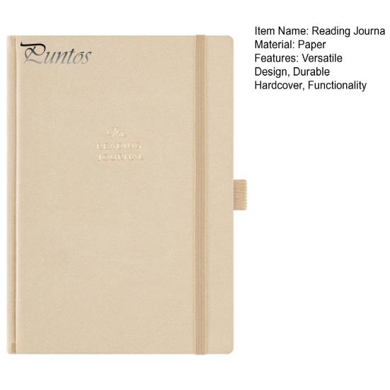 Reading Journal for Book Reviews A5 Size Track Reading Progress Writing Prompts Comprehensive Reading Notes Journal