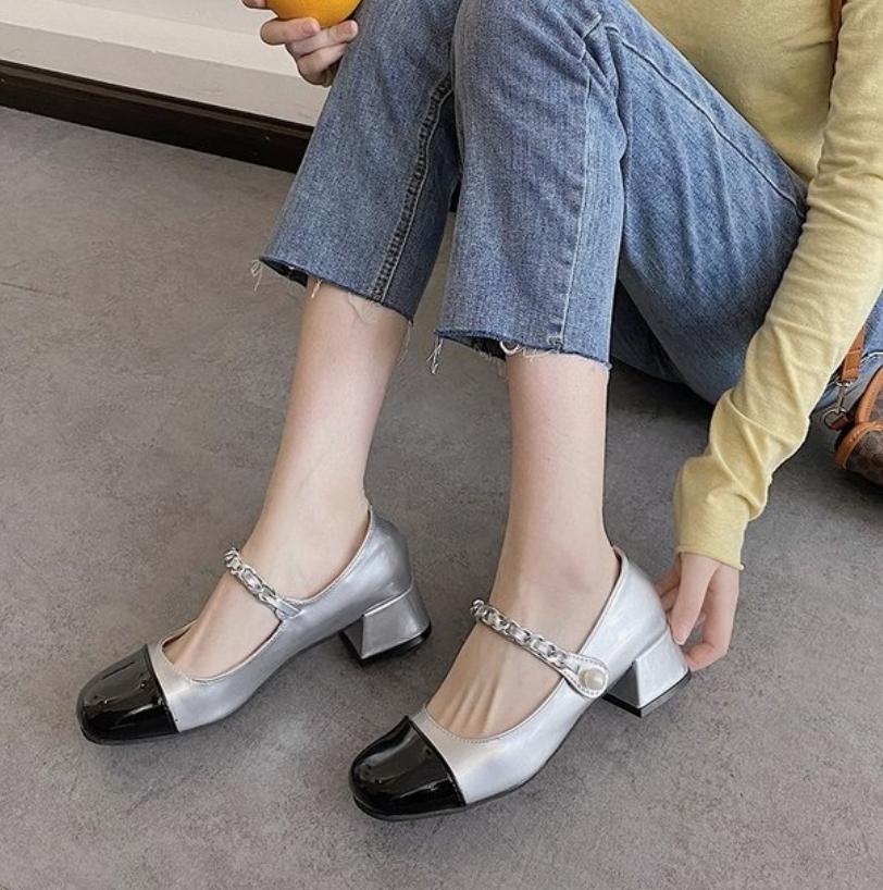 Round Head Vintage Marie Janes Shoes Summer Women Shallow Lolita Shoes 2025 New Designer Dress Shoes Elegant Pumps Femme tacones
