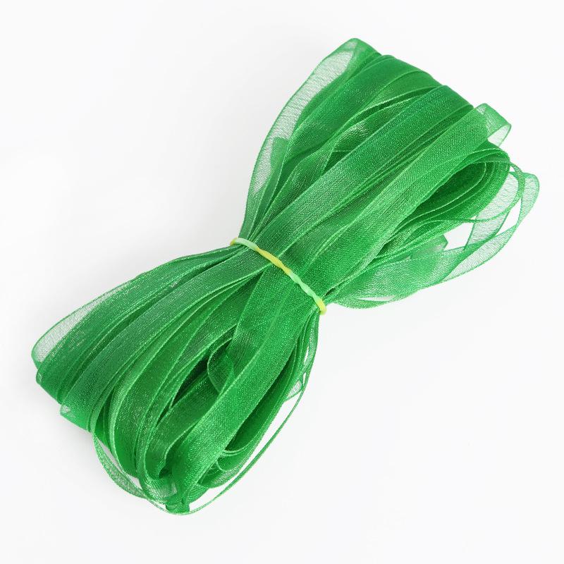 6mm Transparentes Chiffon-Satinband für DIY-Bastelarbeiten: Ohrringe, Haarschmuck, Hutstricken - 18m/Packung