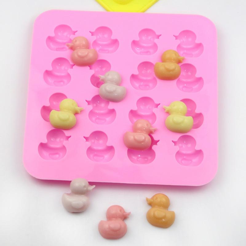 Ente Silikon Weichbonbon Schokolade Süßigkeitenform Keks Kuchen Seife Handwerk Backform Dekoratives Gebäck DIY Werkzeug