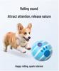 Rolling Sound Ball: Bite-Resistant Self-Entertainment Toy with Silly Smile for Teething Dogs