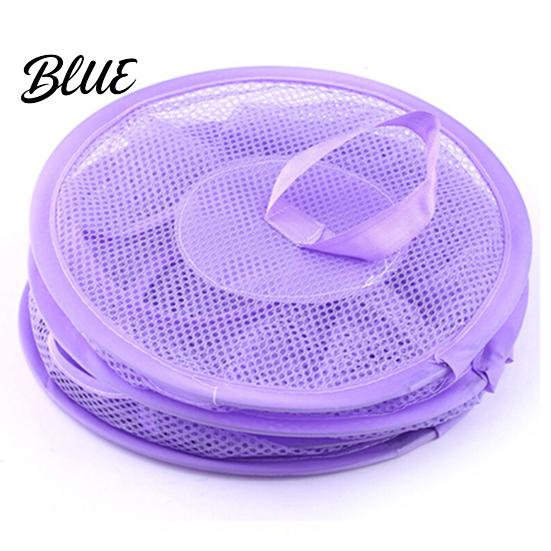 Mesh Hanging Bag for Home Foldable Organizer Useful Cloth 3 Compartments Storage Basket