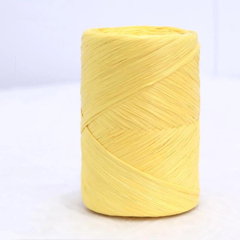 Raffia Straw Yarn 14 Colors 150m Lightweight Knitting Thread for Hand Crochet Beach Hat Travel Craft Projects