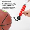 Mini basketbalová hustilka s tlakoměrem Premium Dual Action Ball Pump Fotbal Fotbalová hustilka