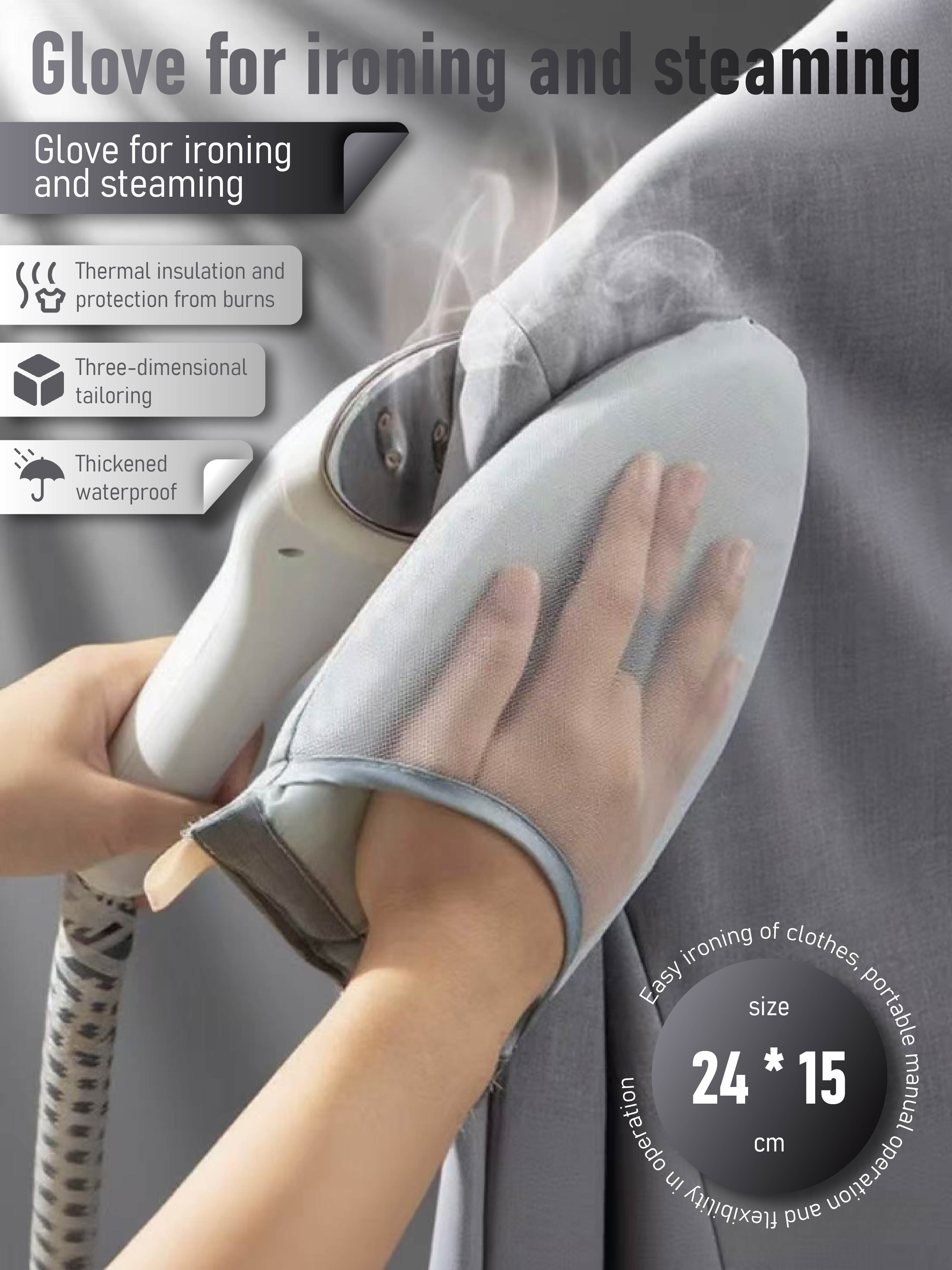 Термостойкая перчатка для глажки и отпаривания (24x15см) – Термоизолированный и водонепроницаемый