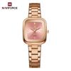 NAVIFORCE Unique Woman Quartz Watch Retro Watches 3ATM Waterproof Stainless Steel Watchband High Quality Ladies' Watches NF5075