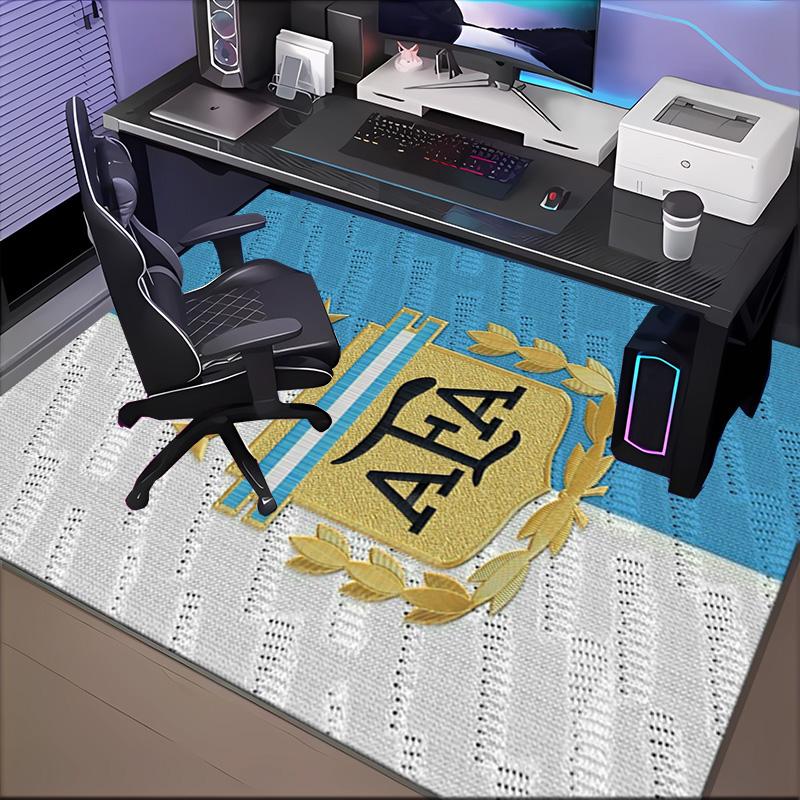 Argentina Football club Printed Office Carpet Chair Cushion  Entryway Rug, Rugs for Living Room, Bedroom Christmas gifts