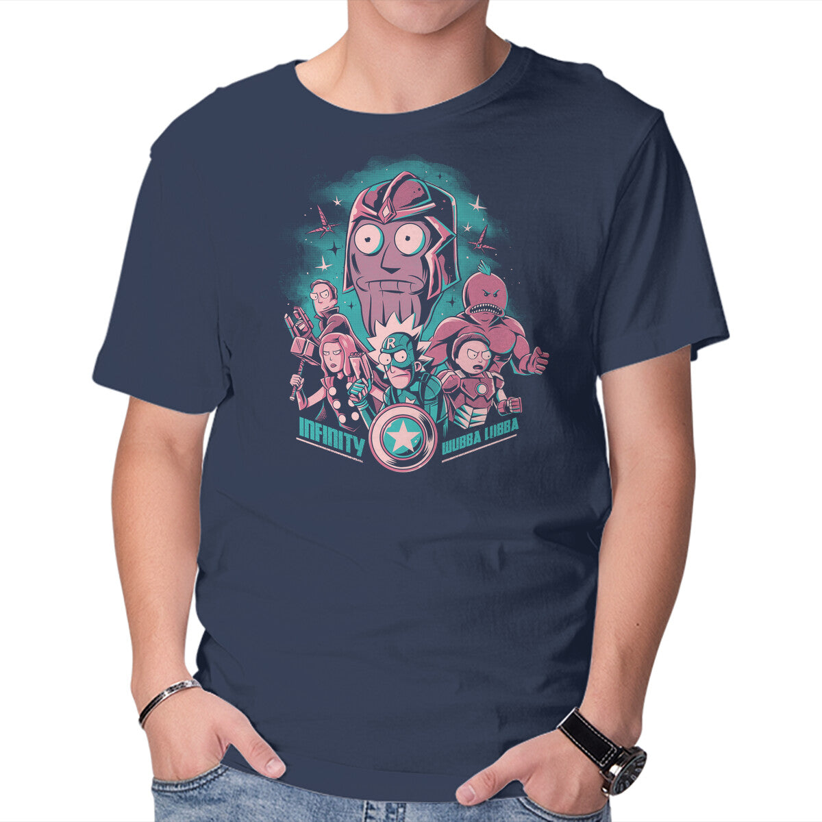 Unisex Crew Neck T-Shirt Infinity Wars Graphic Short Sleeve Casual Tee XXXXL