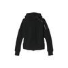 Solid Color Casual Hooded Long Sleeve Jacket Women Jacket Black S95345