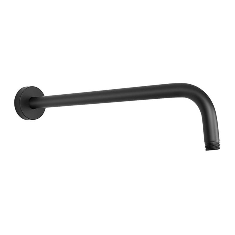 Practical Matte Black Replacement Shower Arm Wall Mounted Bathroom Accesspru for Enhances Shower Experience Daily Use