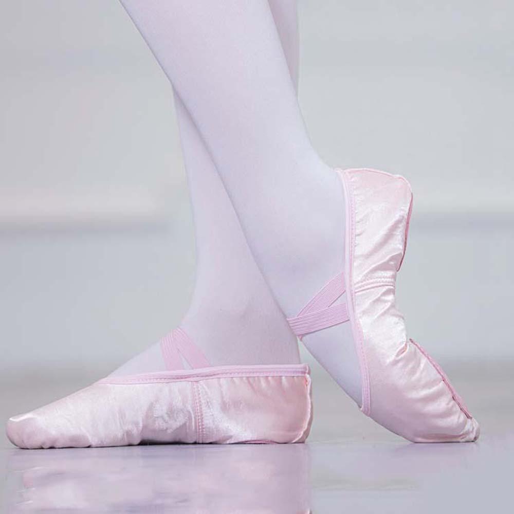 PU Leather Ballet Shoes for Girls Flat Sole Stain Dance Slippers Soft Pointe Shoes  Women