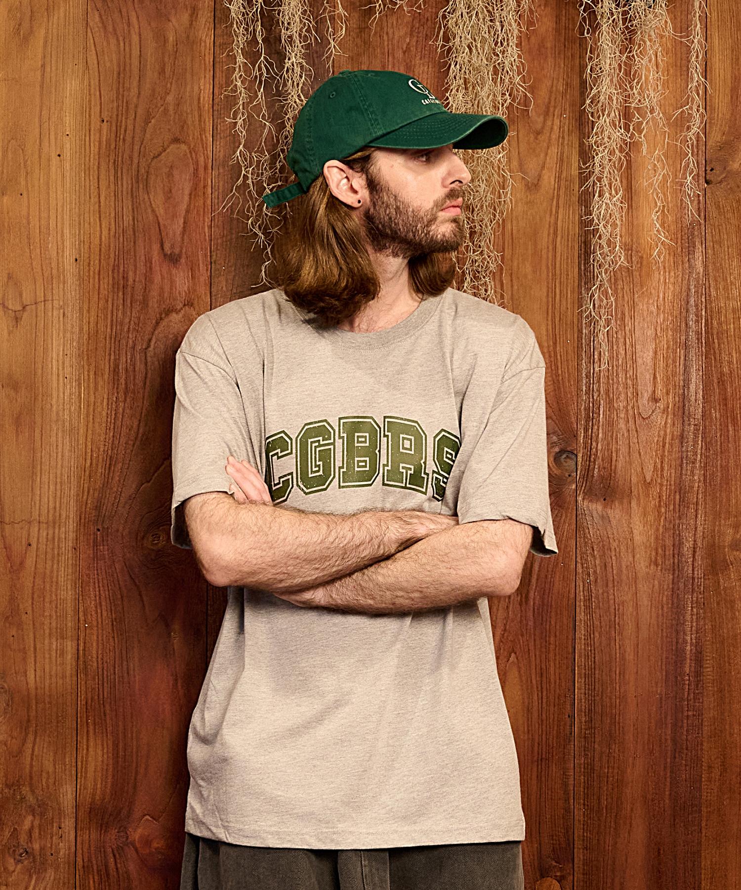 Cargo Bros Signature Logo Oversized Short Sleeve T-Shirt (Gray) L