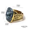 Anello delle Anime Anelli Regolabili Pietra Preziosa Cloranzia Metallo Anello di Crisantemo per Donne Uomini Gioielli Cosplay Accessori Regalo