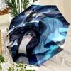 Genshin Impact Wanderer Umbrella with Automatic Open/Close & Self-8-Rib Heavy-Duty Umbrella, Compact Travel Umbrella Suitable for Outdoor