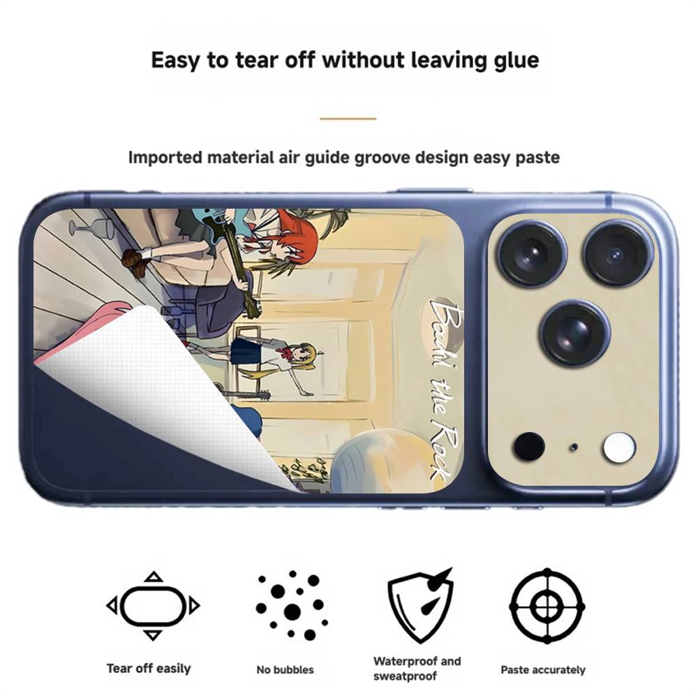 

Music anime B-BOCCHI THE R-ROCK Anti-Scratch Back Decal Protective Wrap Skin for iPhone 17 Pro 17 Pro Max iPhone 17 Pro