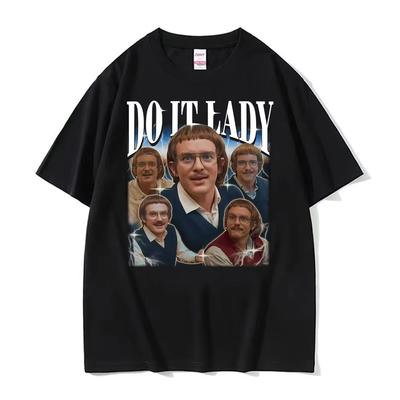 Do It Lady Meme Chit Retro Funny Classic Print T-shirt Men Women Fashion Oversized T Shirts Short Sleeve Cozy T Shirt Streetwear
