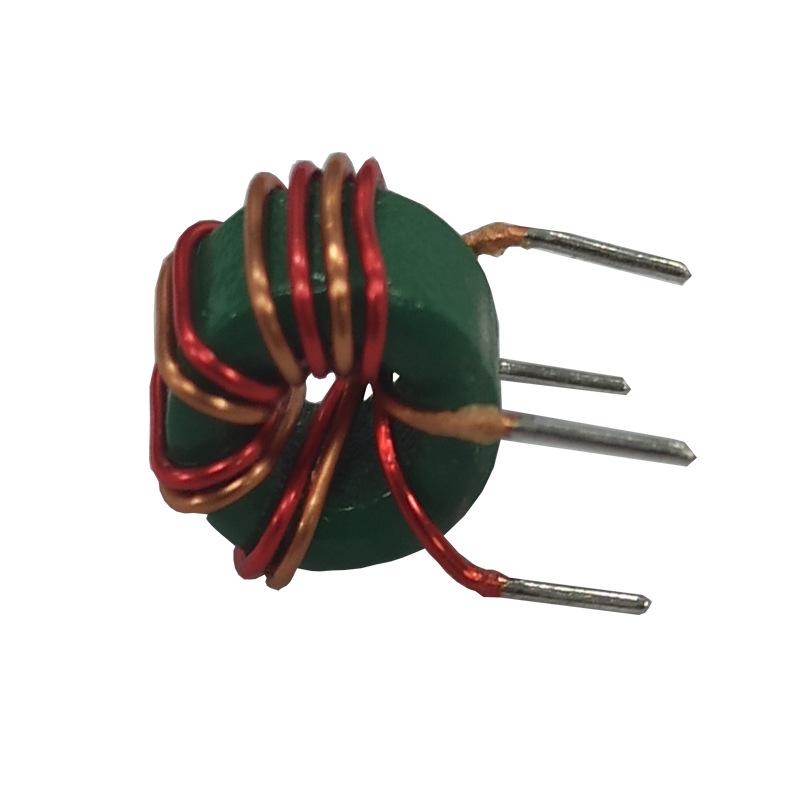 Red Core Common Mode Choke Inductor T844, 0.5 Wire, 100UH/150UH, 3A Ferrite Coil