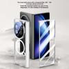 For vivo X Fold5 5G Magnetic Case PC+Acrylic Phone Cover with Anti-Spy Screen Protector,Lens Kickstand