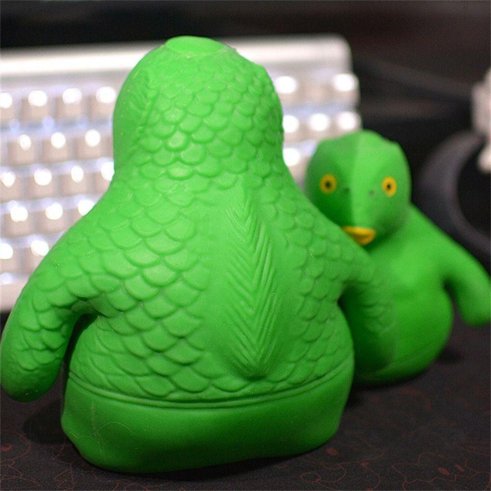 Animals Toys Spongy Fidget Toy Green Head Fish Squeeze Toy Fidget Green Fish Squeeze Green Fish