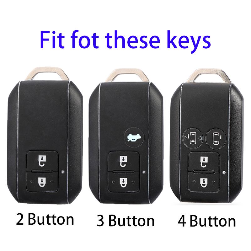 2 3 4 Düğmeler TPU Uzaktan Anahtar Tutucu Araba anahtar kapağı kılıfı Suzuki Ertiga Swift 2017 Vagon R Japon Tekel Tipi 3C Koruyucu