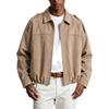 Men's Vintage Lapel Jacket, Retro Loose Fit Casual Outerwear for Spring and Fall