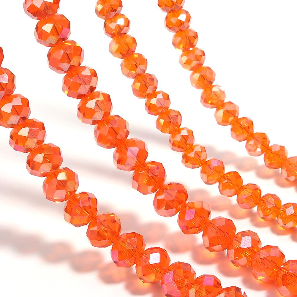3/4/6/8/10mm Colorful Faceted Crystal Glass Beads Loose Spacer Beads For Jewelry Making DIY Bracelet Necklace Accessories