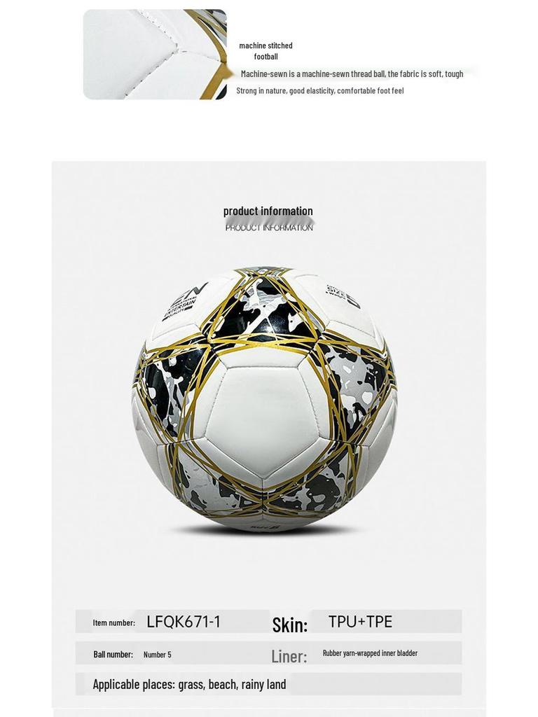 Football for All Ages: Size 3 for Toddlers, Size 4 for Children, Size 5 for Adults – Ideal for Training and School Competitions.