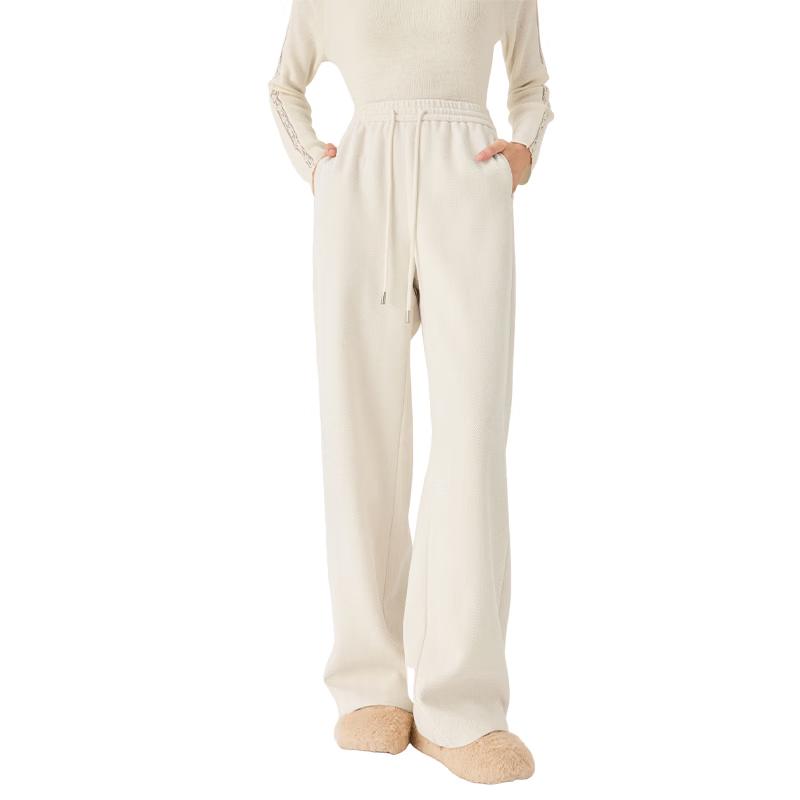 

Xiangying Women s High-Waist Drawstring Straight-Leg Pants XL