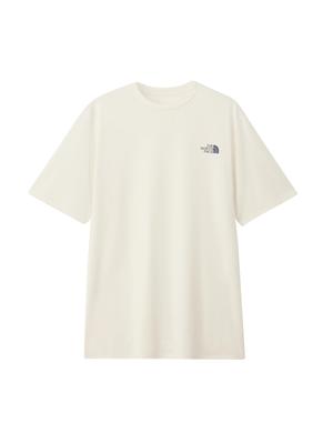 North Short Sleeve Cut and Sew Short Sleeve GTD Melange Crew Grayish White M [The Face] T-Shirt Men's
