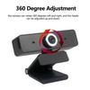 USB Webcam PC Computer Camera with Build-in Microphone Multifunctional Base Mount for Video Conferencing and Streaming