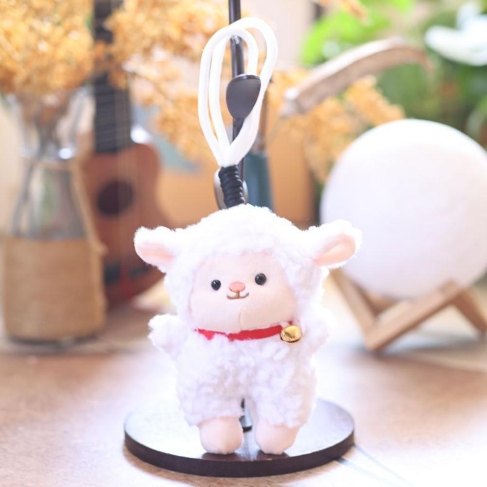 Standing/Sitting Mini Sheep Plush Keychain Cartoon Soft Lamb Doll Ornament  Year of the Sheep