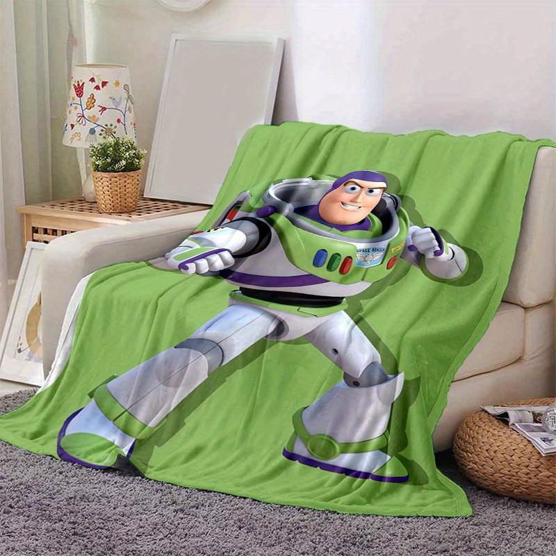 

1 шт., Плед с Баззом Лайтером из Истории игрушек, Космический рейнджер, Мягкий и Уютный Плед для Декора Дома, Чехол на Диван, Для Использования на Улице, Путешествий 80cmx120cm