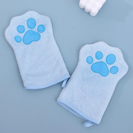 Prosop drăguț cu lăbuță pentru animale de companie, ultra absorbant, din microfibră, prosop mănușă pentru îngrijirea câinilor, moale, uscare rapidă, mănușă pentru câini, pisici, baie