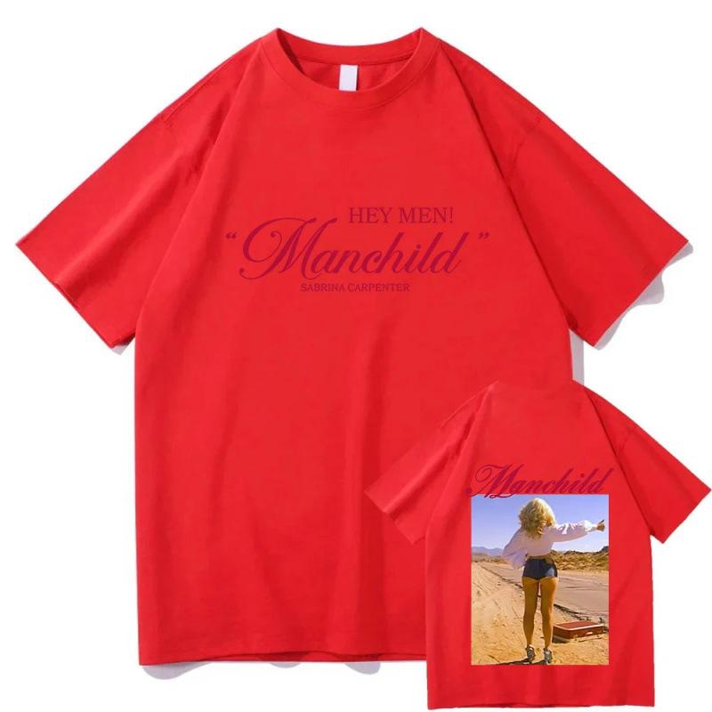 Sabrina Carpenter Manchild Print T-shirt 2025 S