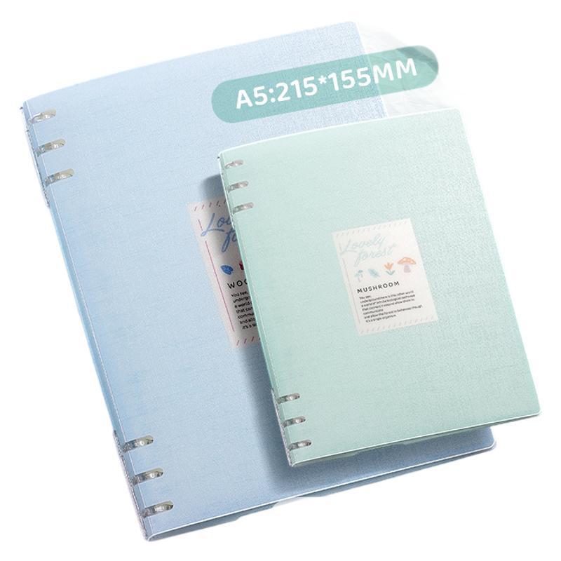 B5 Loseblatt-Notizbuch mit abnehmbarer Hülle | A5 Verdicktes Design | Schonend für die Hände | Perfekt für Gymnasium, Realschule und Bürogebrauch