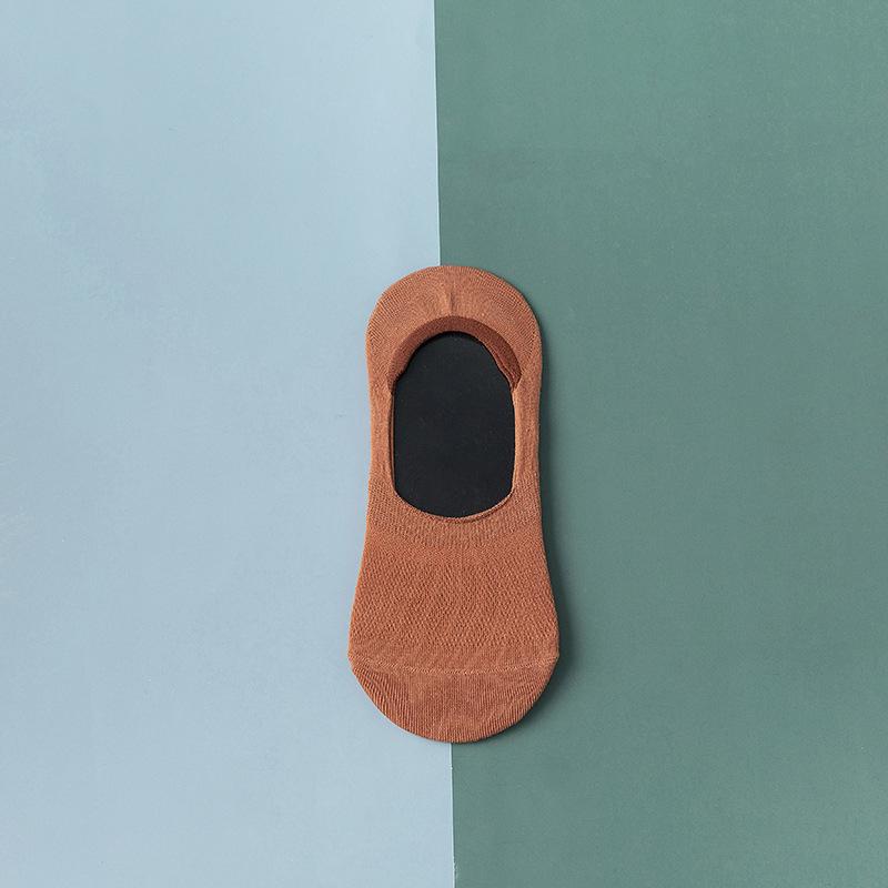 Fashion Solid Men Boat Socks Breathable Invisible Socks Non-slip Silicone Cotton Male Cozy Ankle Sock Summer Autumn