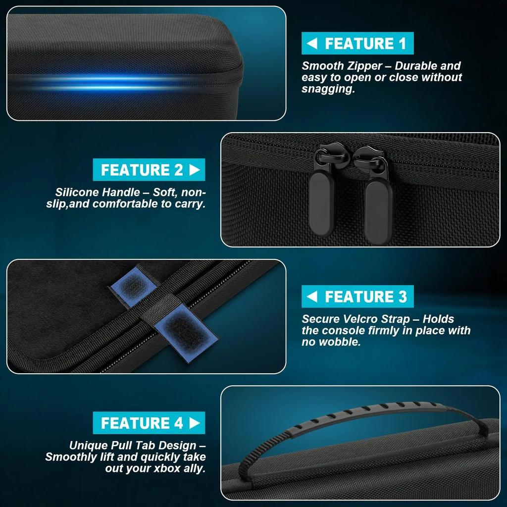 Portable Storage Bag for ROG XBOX ALLY X Game Console Large Capacity Carrying Protective Case for ROG Xbox Ally X Accessories