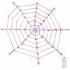 Halloween LED Glowing Spider Web Decoration