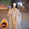 Woolen Coat Women's Long Thick New Woolen Coat In Autumn and Winter.
