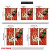 2pcs,2D Plane Printing Pattern Curtains Santa Claus & Reindeer Versatile 100% Polyester (without Rod) Versatile All Perfect for