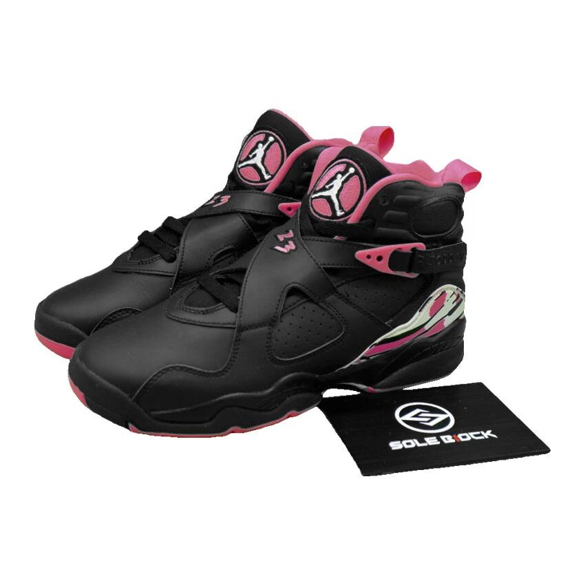 

Jordan Air Jordan 8 Mid 580528-006 Детская обувь EU 39 чёрный/розовый
