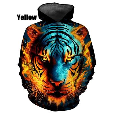 Fashion 3D Printed Tiger Men Women Hoodie Casual Sweatshirts Long Sleeve Pullover Print Harajuku Streetwear Hoodies