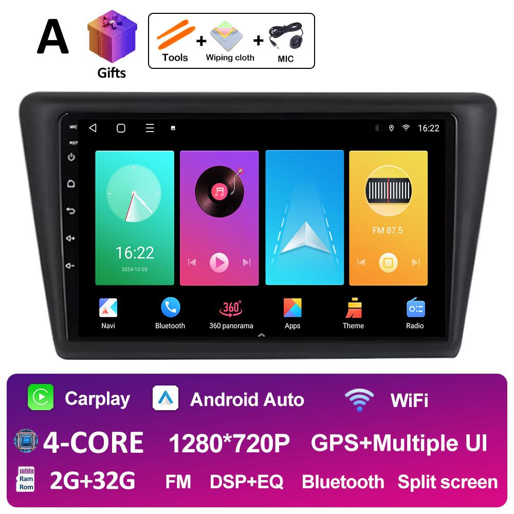 Android Auto pentru VW Skoda Rapid 2013 2014 2015 2016 2017 2018 2019 Seat Toledo 2015 - 2018 Wireless Carplay QLED Ecran IPS WIFI