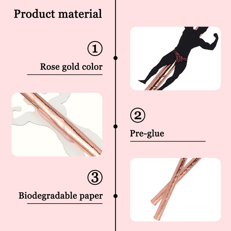 Thickened Decorative Straws Men Women Stripper Dancing Paper Straws For Bachelorette Party Bridal