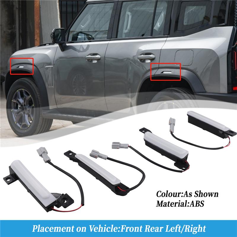 Fit For Chery Jetour Traveler T2 Car Wheel Brow Lamp Modification Left And Right Front Wheel Brow Lamp-M53K