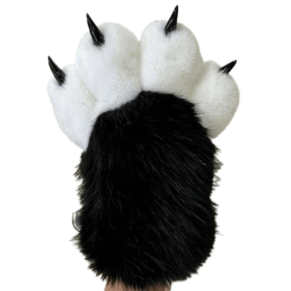 Kawaii Thicken Beast Claw Glove Warm Furry Cosplay Costume Gloves Cosplay Props Plush Cat Paw Gloves Party