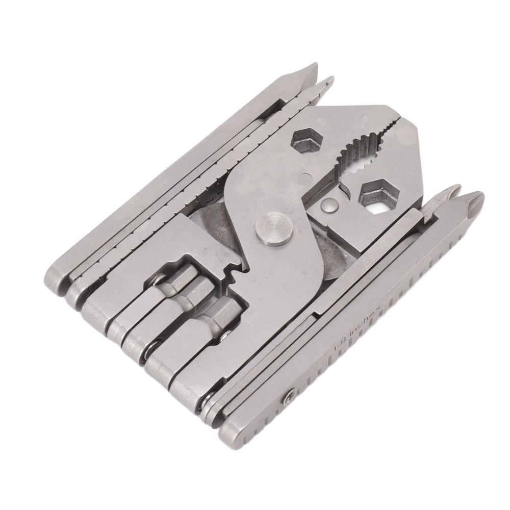 420 Edelstahl Multi-Tool Silber Outdoor-Werkzeug Robustes Multitool Zange Heimwerker